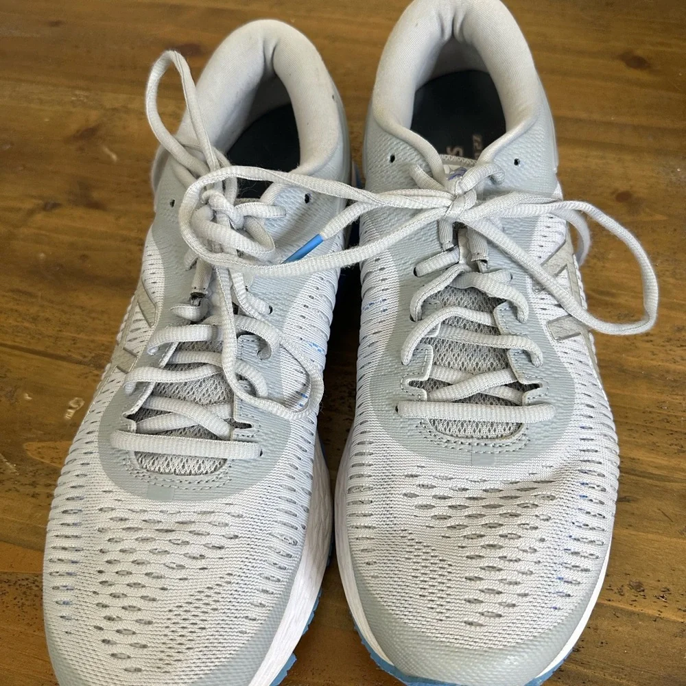 Asics WomensGel Kayano 25 Gray Flyte Foam Athletic Running Shoes Size US 10